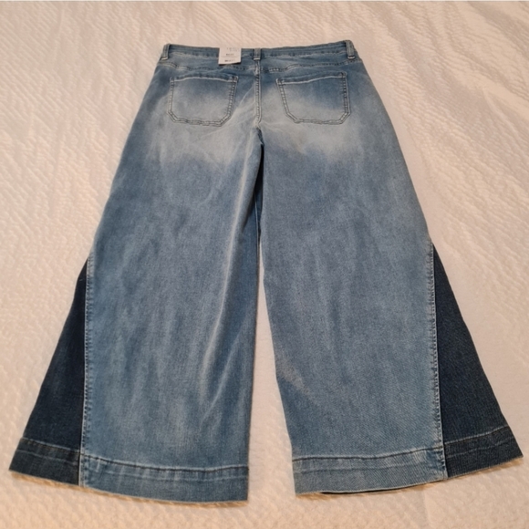 Time and Tru Women's Wide Leg Panel Jeans, Sz,Various - Picture 6 of 6